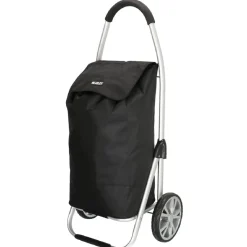 Beagles Boodschappentrolley'S<Alberic - Boodschappenkar - Afneembare tas Zwart