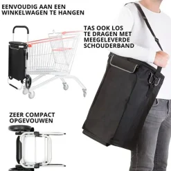 Cruiser Boodschappentrolley'S>Allround Boodschappenwagen opvouwbaar 41 liter