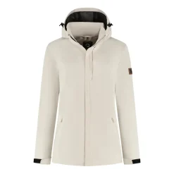 Travelin' Zomerjassen|Waterdichte Jassen<Alva Dames - Hardshell Jas - Waterdicht Zand