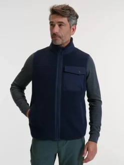Human Nature Vesten|Fleeces<Alvik - Fleecebodywarmer heren Navy