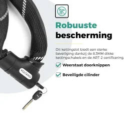 Voltano Fietssloten<ART2 kettingslot luxe slotkop