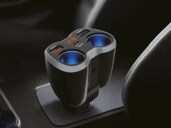 Caliber Stekkers & Kabels>Autolader & Splitter 2x USB 1x USB-C 12/24V