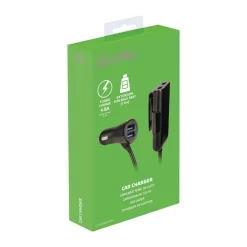 Celly Stekkers & Kabels<Autolader 4 USB-poorten 1,6 meter voor auto