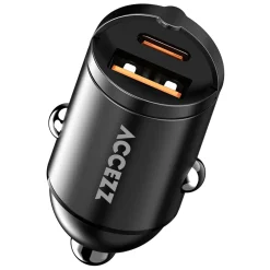 Accezz Stekkers & Kabels<Autolader - 1x USB-C & 1x USB - 65W