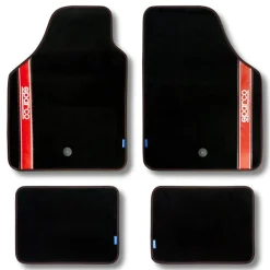 Sparco Automatten<Automatten set - Stof - Rood