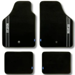 Sparco Automatten<Automatten set - Stof - Zwart