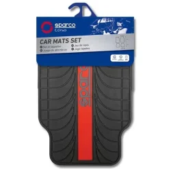 Sparco Automatten>Automatten Set Rubber - Rood