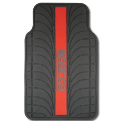 Sparco Automatten>Automatten Set Rubber - Rood