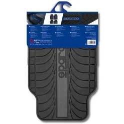 Sparco Automatten<Automatten Set Rubber - Grijs