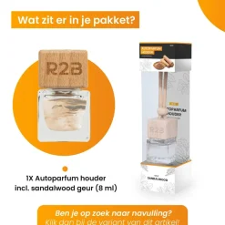 R2B Interieurverzorging>Autoparfum Hangend, Sandalwood Geurverfrisser