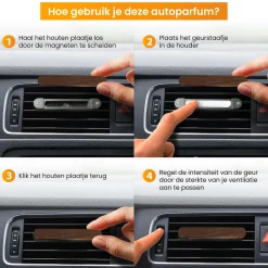 R2B Interieurverzorging>Autoparfum met houder incl. 2 Geurstaafjes