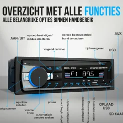 Strex Autoradio'S>Autoradio met Bluetooth - 1DIN