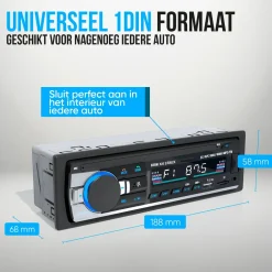 Strex Autoradio'S>Autoradio met Bluetooth - 1DIN