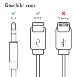 Imoshion Stekkers & Kabels>AUX male to USB C male