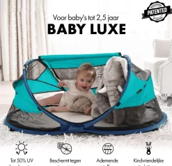 Deryan Campingbedjes|Campingbedjes>Baby luxe campingbedje - Zelfopblaasbare matras