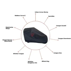 Cuhoc Fietshoezen>Bakfietshoes Klein - 220x95x110 cm