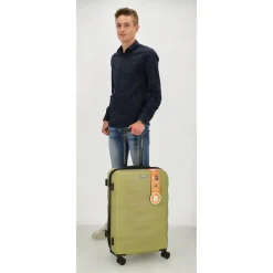 Beagles Originals Koffers & Trolleys<Beagles - Go Travel - Middel koffer 66cm Olijf groen