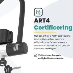 Voltano Fietssloten<beugelslot ART4 met framehouder