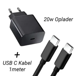 Blue Star E-Readers & Accessoires<Bluestar Ereader Oplader 20w + 1 Meter Type C
