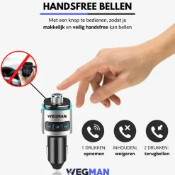 Wegman Carkits<Bluetooth FM Transmitter - Carkit