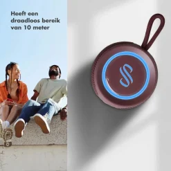 Selencia Audio<Bluetooth Speaker - Waterdicht - Groen Rood