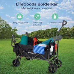 Lifegoods Bolderkarren|Bolderkarren>Bolderkar - Tot 120KG - 90L