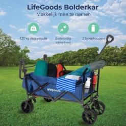 Lifegoods Bolderkarren|Bolderkarren>Bolderkar - Tot 120KG - 90L