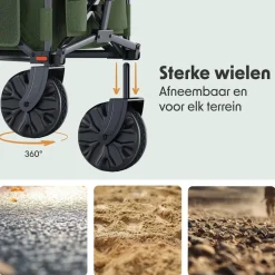 Lifegoods Bolderkarren|Bolderkarren<Bolderkar – 100KG Groen