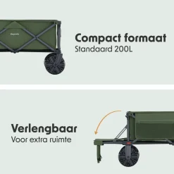 Lifegoods Bolderkarren|Bolderkarren<Bolderkar – 130KG Groen