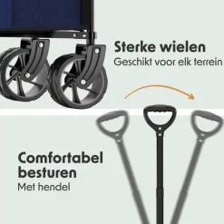 Lifegoods Bolderkarren|Bolderkarren<Bolderkar - 100KG - 200L Blauw