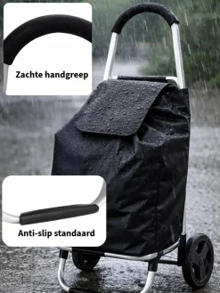 Hem Boodschappentrolley'S>Boodschappentrolley 53L Zwart Met Wielen