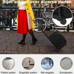 Brisby Boodschappentrolley'S<Boodschappentrolley met koelvak 32L Zwart