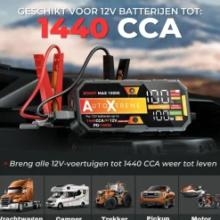Autoxtreme Acculaders & Starthulpen<Boost Max - Jumpstarter & Starthulp - 1440CCA