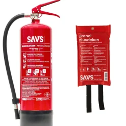 Savs Griekenland|Turkije<Brandblus box Poederblusser 6 kg en Blusdeken