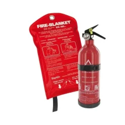 Tcp Griekenland|Turkije<Brandblusser met manometer 1 kg met blusdeken