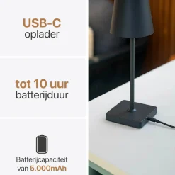Brend Tafellampen<BR-2228 Draadloze Tafellamp - Dimbaar