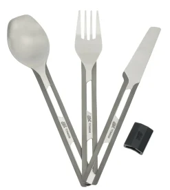 Esbit Bestek>Camping Bestek Titanium Siliconen heft