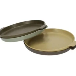 Nörlander Serviezen>Camping ronde borden - Set van 4
