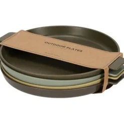 Nörlander Serviezen>Camping ronde borden - Set van 4