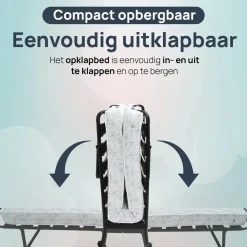 Troonz Opklapbedden<Campingbed Morena - 90 x 200 cm
