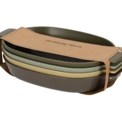 Nörlander Serviezen<Camping Ovalen borden - Set van 4