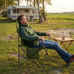 Trvlmore Campingstoelen<Campingstoel - Opvouwbaar - 160KG - Kampeerstoel Groen