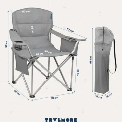 Trvlmore Campingstoelen<Campingstoel XL – Blauw Grijs