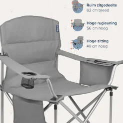 Trvlmore Campingstoelen<Campingstoel XL – Blauw Grijs