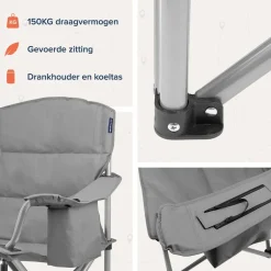 Trvlmore Campingstoelen<Campingstoel XL – Blauw Grijs