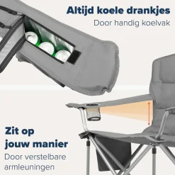 Trvlmore Campingstoelen<Campingstoel XL – Blauw Grijs