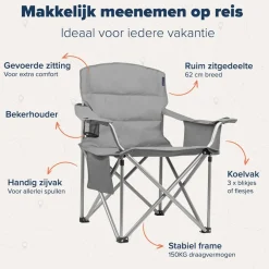 Trvlmore Campingstoelen<Campingstoel XL – Blauw Grijs