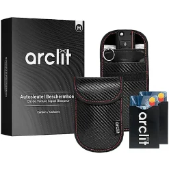 Arclit Autosleutelhoesjes<Carbon RFID Anti-Diefstal hoes M
