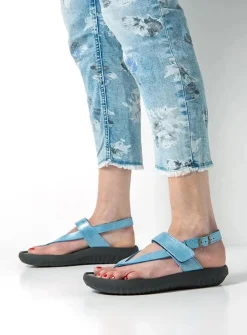 Wolky Sandalen & Slippers|Wandelsandalen<Cebu - Sandalen dames Azuur