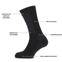 DAMES Basset Sokken|Sokken>Comfort - 3 paar - Merinowollen Sokken